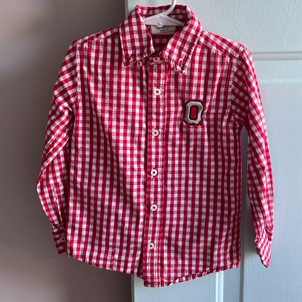 Ohio State Long Sleeve Button Up
